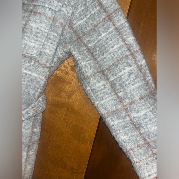 Express Wool Blend Plaid Longline Jacket - Picture 5 of 9